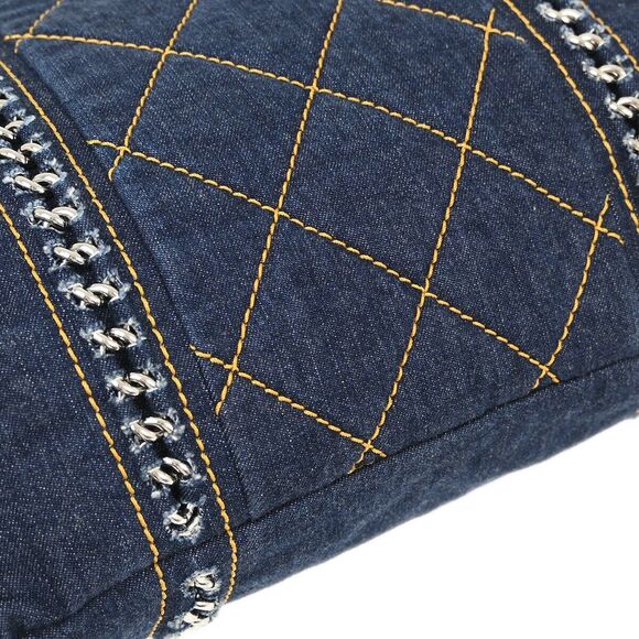 Chanel Blue Denim Luxury Line Tote #139693C39B - Picture 4 of 10